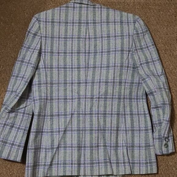 Vintage Pendleton Petite Purple Pink Gray Wool Size 10 Blazer - Picture 4 of 8